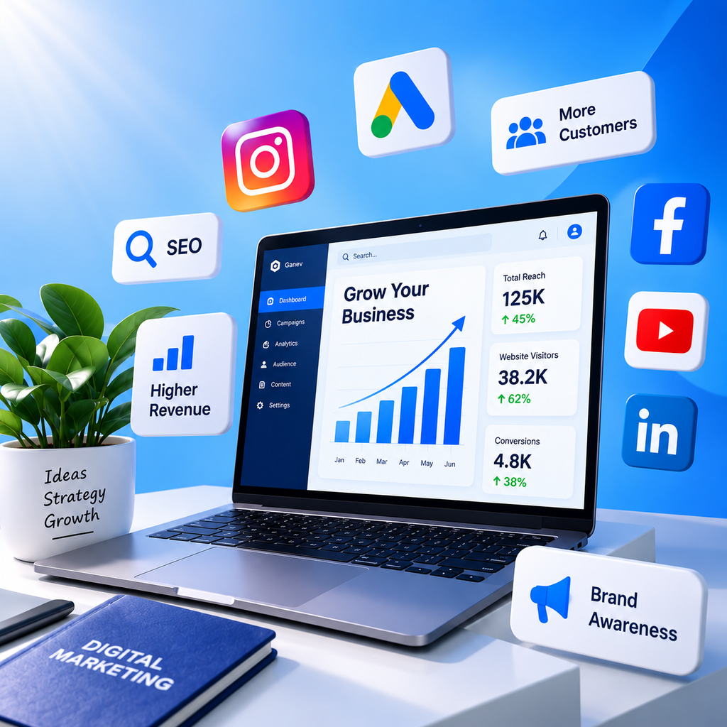 Home Digital marketing performance dashboard